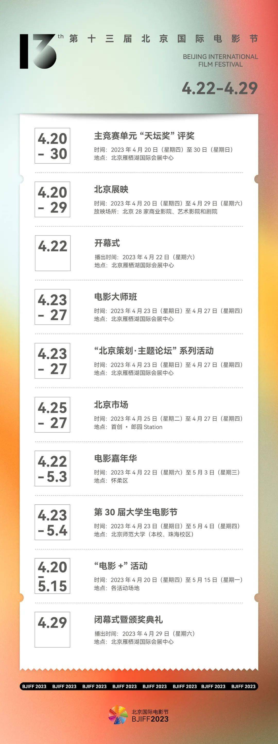超级星鱼破解苹果版:资讯丨第十三届北京国际电影节4.22-4.29举行 周冬雨出演《长沙夜生活》