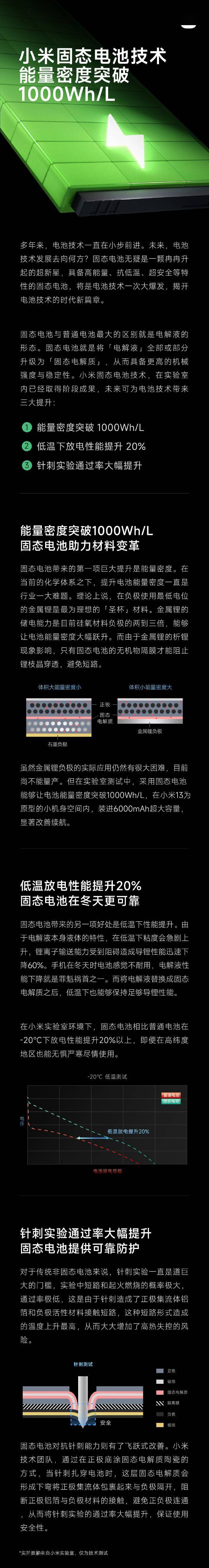 小米手机电池:小米预研固态电池技术：能量密度突破 1000 Wh/L-第2张图片-太平洋在线下载